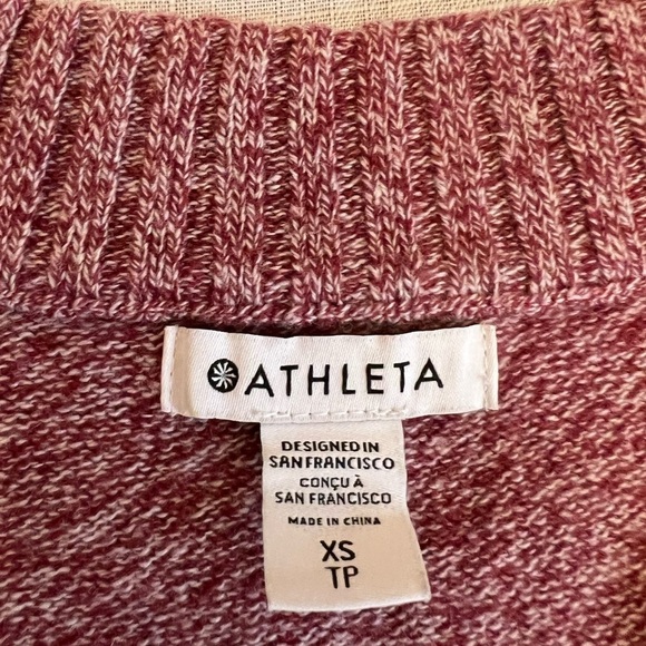 ATHLETA Wool and Cashmere Vital V-Neck Tunic, Size X-Small. - Picture 4 of 5